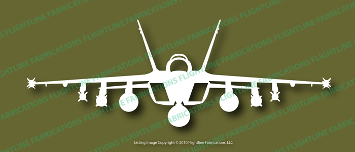 18e Hornet Front Navy Marines Vinyl Decal Sticker  